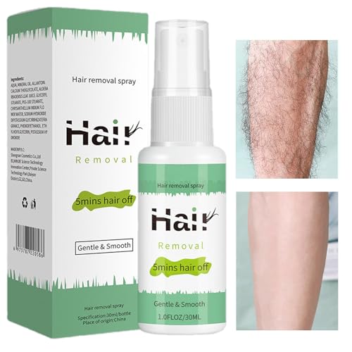 Spray de depilación: crema de depilación hidratante | Crema depilatoria amigable para la piel | Spray depilatorio hidratante | Cremas no irritantes para las piernas del pecho brazos del bikini uso