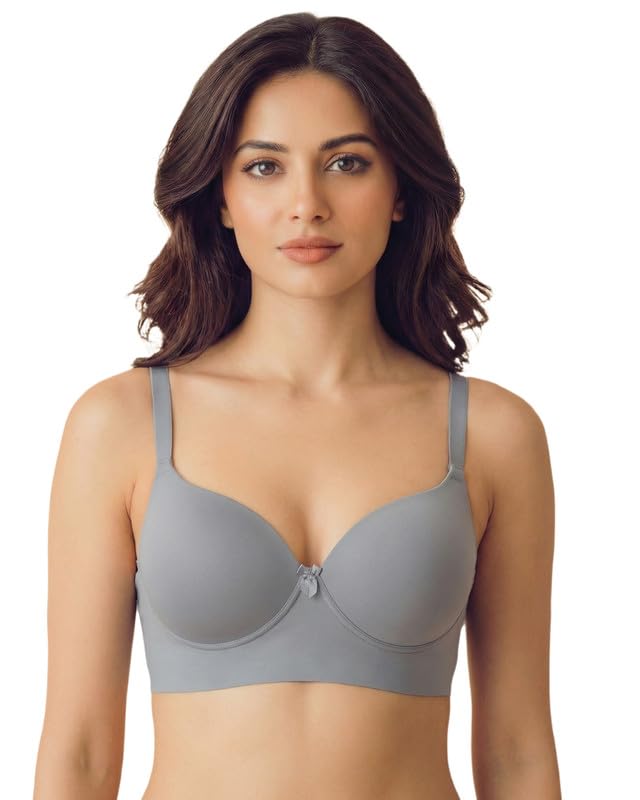 tweens Polyamide Maximiser Push-Up Bonded Bra (Level-2 Padding) | 3/4th Coverage | Level-2 Padding | Soft Polyamide | Wire-Free | No Elastic at Bottom Band and Side Wings | Pack of 1|-picture-7