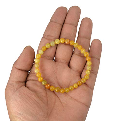 Image of Reiki Crystal Products Natural Crystal Stone Bracelet 6 mm Round Beads for Men & Women | Gemstone Jewellery Bracelet | Reiki Charged | Multiple Stone Variants Available