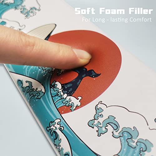 Keyboard Wrist Rest, Costom Xvx Ergonomic Wrist Rests For Keyboard, Soft Memory Foam Wrist Support W/Anti-Slip Rubber Base, Support For Office Computer Desks, Laptops, Gaming, 87 Keys, Coral Sea Theme #TOP2