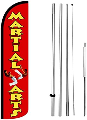 Martial Arts - Windless Feather Swooper Flag Banner Sign Kit rz-h