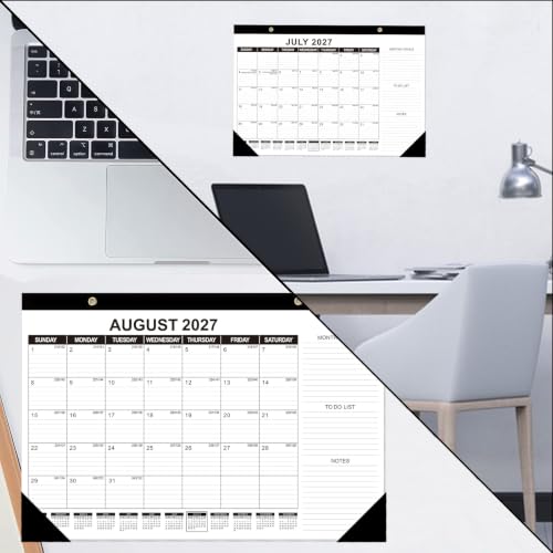 Image of GuassLee Desk Calendar 2027-2028 3 Pack, Jan 2027-Jun 2028, 17 inchx11.5 inch