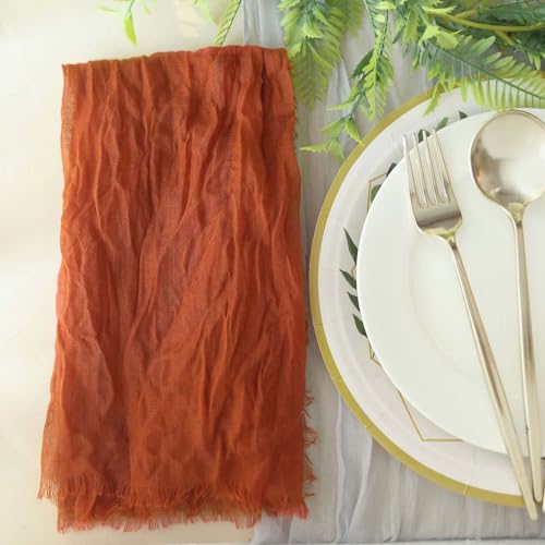 Pack de 5 servilletas de tela terracota 24x19 pulg miniatura 6