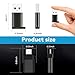 4 Pack USB to USB C Adapter, 2Pack Type C Female to A Male Converter，2Pack USB C Male to USB 3.0 Female OTG Converter for Apple Watch Ultra 8 9,iPhone 16 15 Pro Max 14 13,AirPods, Samsung S24S Black
