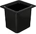 Carlisle FoodService Products CM110503 Coldmaster ABS High Capacity Sixth Size Food Pan, 1.70 qt Capacity, 6-7/8" Length x 6-1/4" Width x 6-3/8" Height, Black