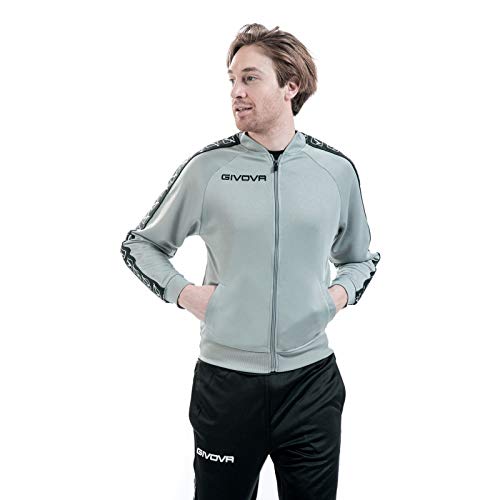 Givova Unisex College Band College Band Jacket, Blue, S, Grey, XL