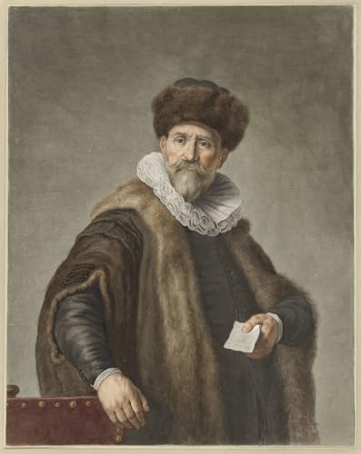 Impression sur toile portrait de Nicolaas Ruts par Abraham Delfos peinture 60x90