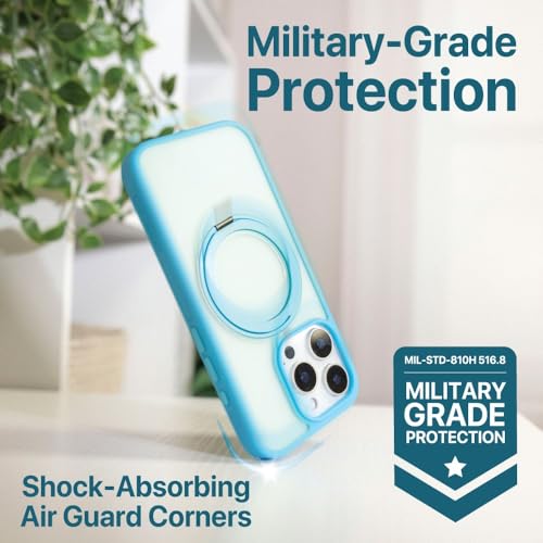 BLACK+DECKER 360°Spin Magnetic Stand for iPhone 16 Plus Case, Blue - image 5