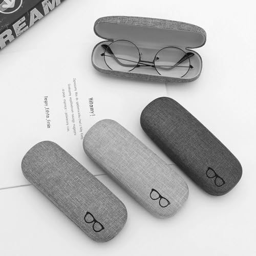 Image of Eyeglasses Case Eye Glasses Box Eyewear Container Protector Cover Sunglasses Bag Hard Shell Protective Pouch