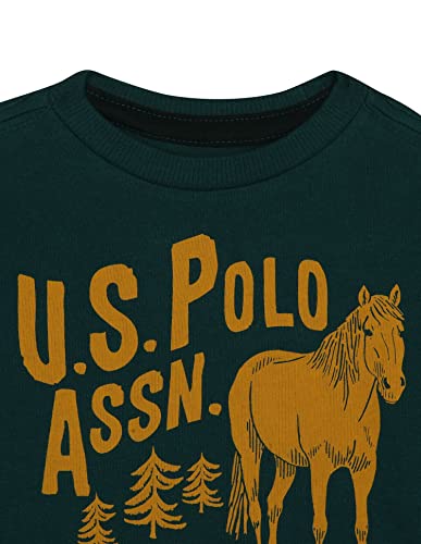 Image of U.S. POLO ASSN. UKSWSON0109 FS Round NCK SWS, L Sweatshirts Dk. Green