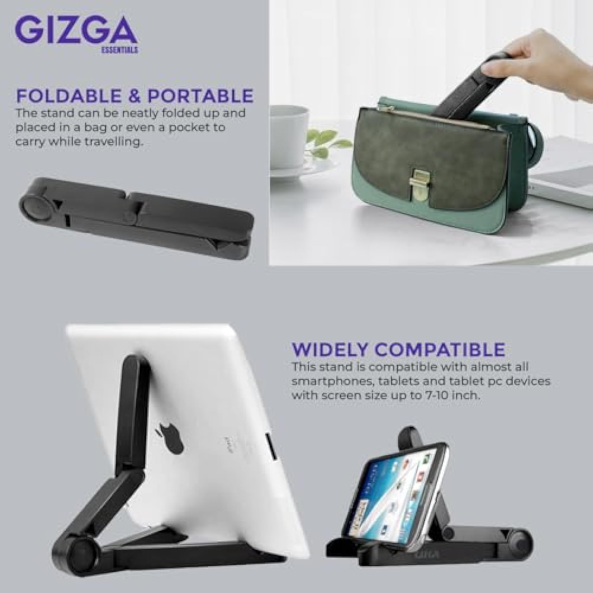 Portable Tabletop Tablet Stand Mobile Holder
