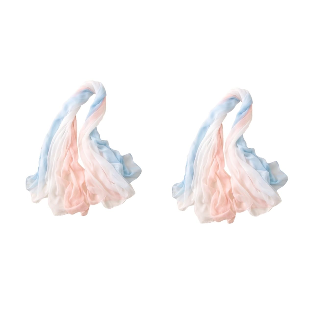GALPADA 2 Pz sciarpa estiva Sciarpa leggera chiffon di chiffon da donna scialle da donna