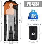 Northroad Outdoor Camping Sleeping Bag, 3 Season Warm & Cool Weather, Winter Spring Fall Lightweight Waterproof Sleeping Bag