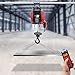 WHNLZGND Heavy Duty Electric Hoist with Remote - 350kg/771.62 lbs Capacity, 1500W Copper Motor, 30m Steel Wire, 60m Remote Range, IP54 for Industry & Home