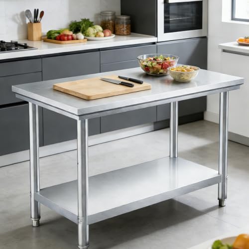 Yixhua Heavy Duty Workbenches Stainless Steel Prep Table, 40 x 20 inches by Yixhua - Used condition - Image 2