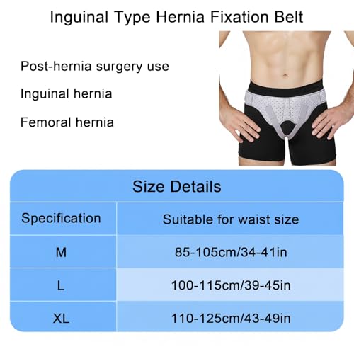 Faja para Hernia Inguinal Hombre Beige Talla M miniatura 2