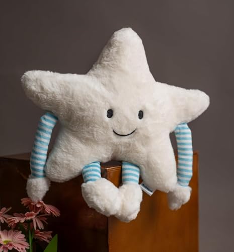 Image of Star Soft Pillow with Arm Leg Stuffed Soft Toy Doll for Home Car Birthday Gift Boys Girls Baby Kids 40 cm