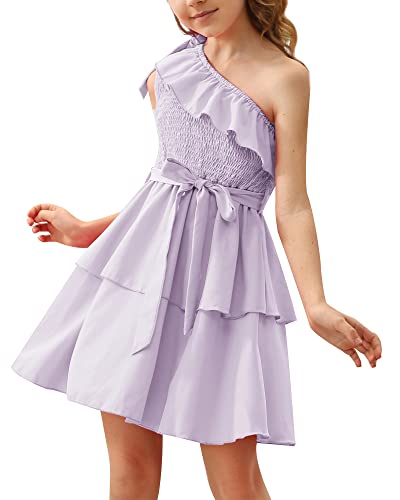 Danna Belle Girls Party Dress One Sleeve Spring Summer Birthday Dresses Size 5-14