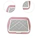 Dog Toilet Training, Toilet Puppy Pad Holder, Non-Slip, with Column, Dog Pee Holder, Training Pad for, Home, Dorm, Pink