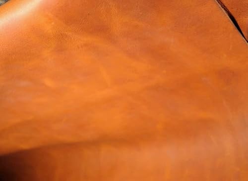 The Tannery Finished Full Grain Buffalo Genuine Leather Hides Crafts | Home Decor Leather Crafts Tooling Sewing Hobby Workshop Crafting Leather Hides Bourbon Brown 12X12 #TOP2