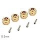 INJORA RC Hex Adapter 4pcs Messing Crawler Zubehör für 1/10 RC Crawler TRX-4 G63
