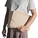 Benfan Tablet Sleeve Compatible with 12.9 iPad Pro Gen 6, Gen5,Gen4,Gen3,Surface Pro 9,Surface Pro X with Small Pouch, Mouse Pad and Cord Organizer, Color Beige