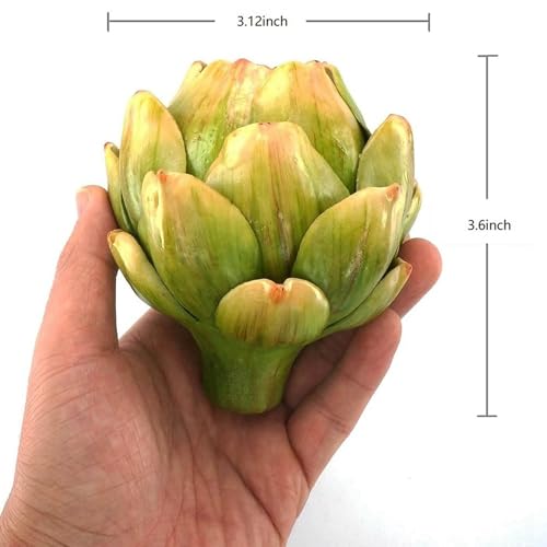 Artichauts artificiels lot de 12, légumes factices pour décoration de table mariage et fête