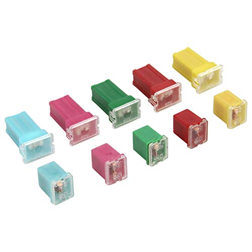 ZOOKOTO 10 pcs Automotive Combination Low and Tall/STD Low Profile Jcase Fuse Assortment 20A 30A 40A 50A 60A Fit for Ford Chevy/GM Nissan and Toyota Pickup Trucks Cars and SUVs