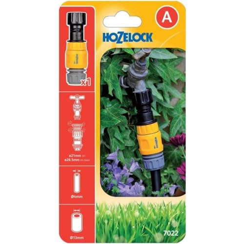 HOZELOCK, Micro Irrigation Pressure Regulator : Reduces Tap Water Pressure to 1.5 Bar for Optimum Performance Place on Tap