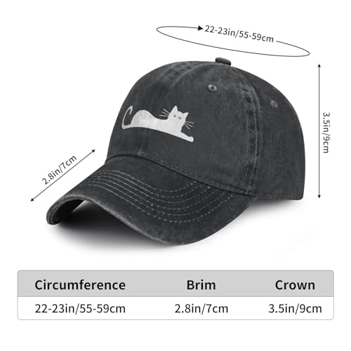 Gorra de béisbol con diseño de gato para mujer miniatura 5