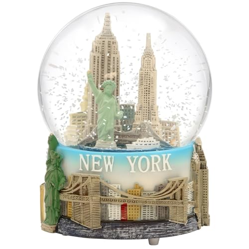 Musical New York City Snow Globe Skyline NYC [6 Inches]
