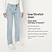 Amazon Essentials Women's High-Rise Straight Leg Jean, Iced Light Wash, 12
