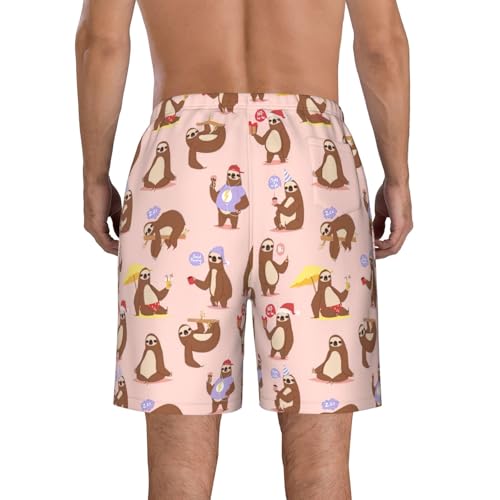 Pantalones cortos de playa con perezosos: bermudas de hombre ideales para vacaciones y descanso 4