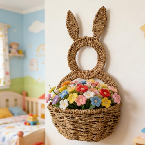 Panier de fleurs en rotin flexible pour ranger et décorer votre espace de vie