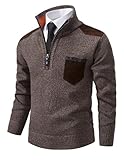 Photo Gallery jenjon uomo maglione lavorato a maglia colletto alla cerniera pullover maniche lunghe in maglia grossa spessa autunno inverno Photo Gallery jenjon uomo maglione lavorato a maglia colletto alla cerniera pullover maniche lunghe in maglia grossa spessa autunno inverno