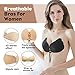 Sticky Bra Push Up–Adhesive,Invisible,Sticky on Silicone,Strapless Backless Bra,2 Reusable Bras for Large Breasts Women