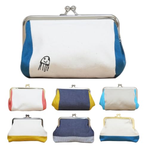 お絵描き刺繍 がま口ポーチ