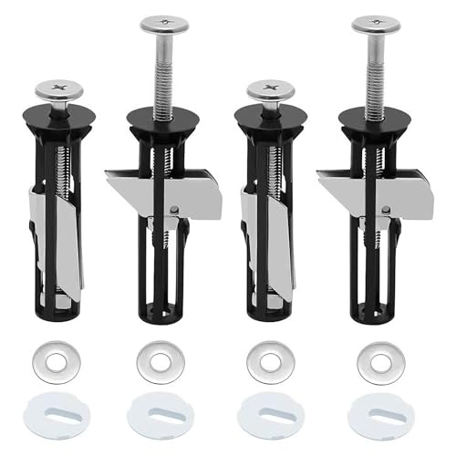 JWJDSAK 4 Pack Toilet Seat Bolts Kit 304 Stainless Steel Quick Release Heavy Duty Fasteners Rust Resistant Replacement for Standard Toilet Seat Fittings