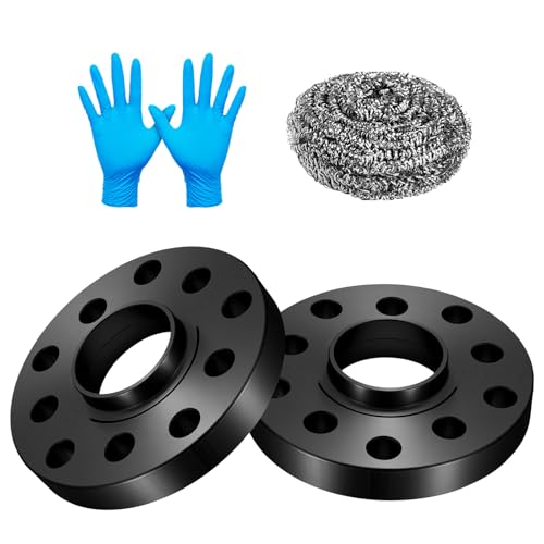 SYKRSS 5x112mm or 5x100mm Wheel Spacers 20mm Compatible with Audi A3 A4 A6 A8 Q3 TT, 57.1mm Center Bore Forged Wheel Adapters M14x1.5 Compatible with Volkswagen Beetle Eos Golf Jetta Passat, 2PCS