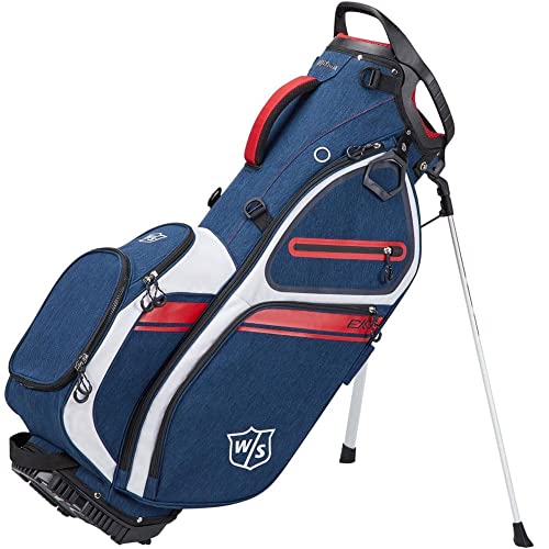 WILSON Staff EXO II Men's Golf Bag - Carry, Navy/White/Red