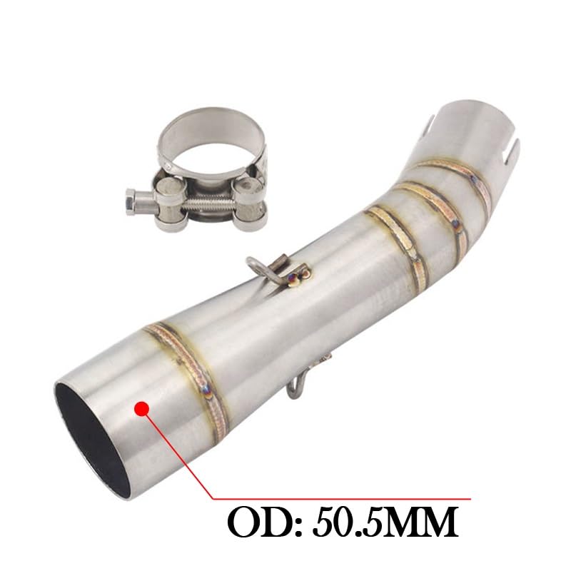 Tubo Di Scarico Centrale Per Benelli 502C 2019-2021 - Acciaio Inox, Decat 51mm, Per Miglior Prestazioni