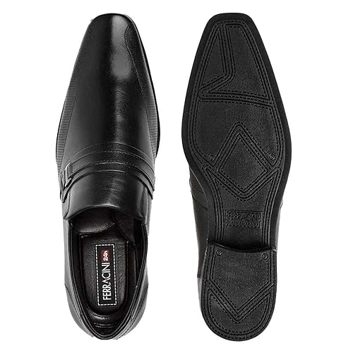 Ferracini Liverpool, Sapato Oxford Masculino, Preto (Black), 44