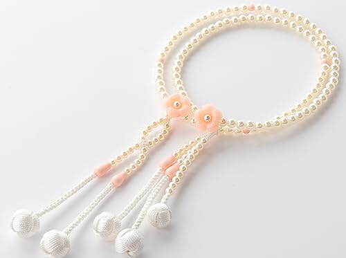 金剛堂 女性用念珠【フロル】カラフル念珠/数珠/S/ 8寸/プラスチック製/創価学会/SGI/ピンク (ピンク)