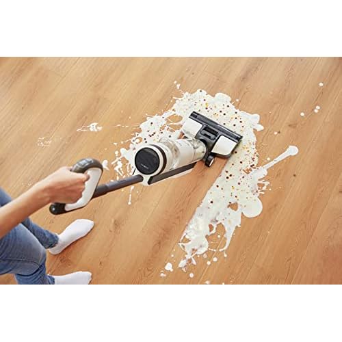 Bild 6 Tineco iFloor 3 Plus, kabelloser Nass-Trockensauger mit Akku, Wischen & Saugen gleichzeitig, Hartbodenreinigung mit Tierhaarfilter, Zeitersparnis, Selbstreinigung, 2 Bürsten, Grau/Weiß