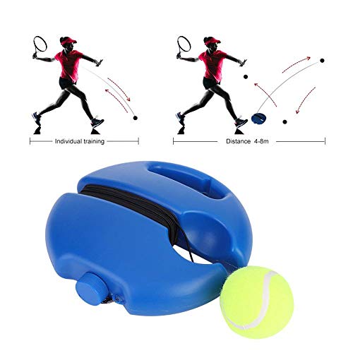 Tennistrainingstool, tennisbasis Draagbare plastic en rubberen tennisbalmachine voor tennistraining voor tennisspeler… - Image 4