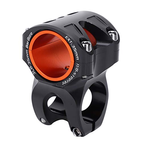 Tige de guidon de vélo noir en alliage d'aluminium universel 35mm pour VTT