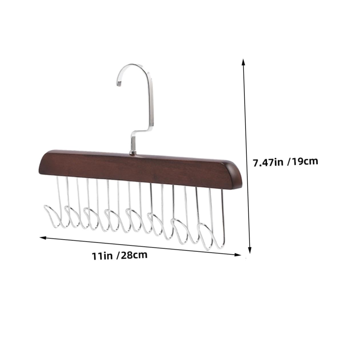 Cabilock 3pcs Multipurpose Closet Hanger with Hooks Space-Saving Belt and Tie Organizer for Scarves Lingerie and Accessories Versatile Wardrobe Storage