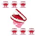 Dazzling Toys Wind-up Walking Babbling Teeth 6 Pack
