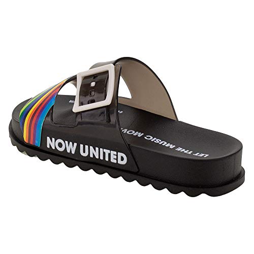 Chinelo de Gaspea NOW UNITED POP COLLECTION SHOW INF PRETO/MULTICOR Grendene, meninas, Preto/Multico