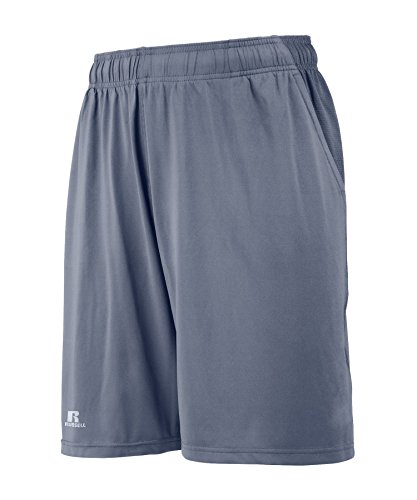 Russell Athletic Men's Performance Training Short, Steel, Medium